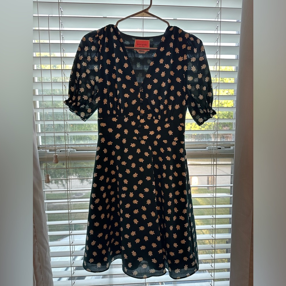 NWOT Kate Spade floral dot dress